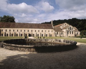 Widok na opactwo autorstwa Romanesque