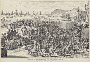 Przybycie Wilhelma Orańskiego do Anglii, listopad 1688 (lito)