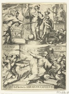 Strona tytułowa dla holenderskiego Mercury około roku 1687