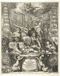 Alegoria śmierci Michiela de Ruytera, 1676 autorstwa Romeyn de Hooghe