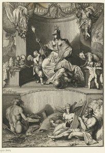 Alegoryczne przedstawienie miasta Rzymu autorstwa Romeyn de Hooghe