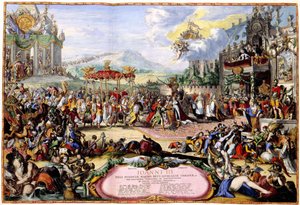 Alegoria króla Jana III Sobieskiego, 1675 autorstwa Romeyn de Hooghe