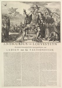 Anticurius van Loevesteyn.n.d. autorstwa Romeyn de Hooghe