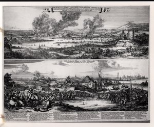 Holenderski atak na rzekę Medway, 20 i 21 czerwca 1667, ryty przez Nicolasa Visschera (1618-1709) autorstwa Romeyn de Hooghe