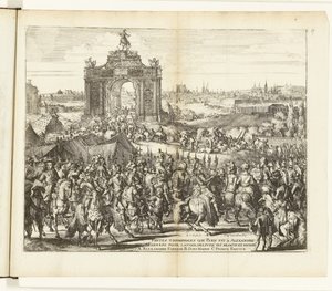 Uroczysty Wejście Farnese po Odsiedzeniu Paryża, 1590 Festes triomphales que Paris fit à Alexandre Farnese pour l