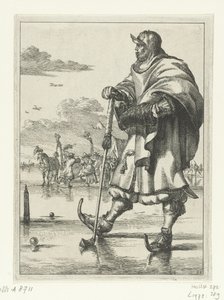 Figurki à la mode nr 11: Zawodnik na lodzie Figurki à la mode (tytuł serii) autorstwa Romeyn de Hooghe