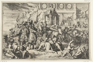 Inwazja francuska i zerwanie jedności Unii autorstwa Romeyn de Hooghe