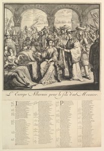 Zaalarmowana Europa. autorstwa Romeyn de Hooghe