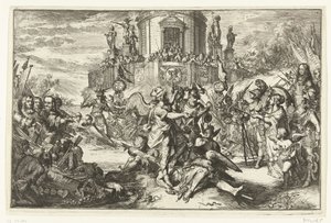 Zwycięstwa wraz z przybyciem Wilhelma III autorstwa Romeyn de Hooghe