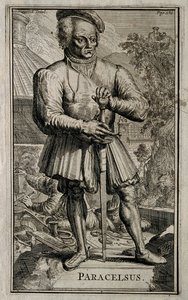 Philippus Theophrastus Aureolus Bombastus von Hohenheim Paracelsus. autorstwa Romeyn de Hooghe