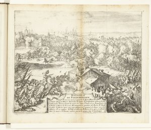 Bitwa pod Steenbergen, 1583 Bataille de Steenberghen (tytuł na obiekcie) Guerres de Flandres (tytuł serii) autorstwa Romeyn de Hooghe
