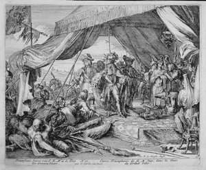 Cykl rycin wiedeńskich, Wejście cesarza Leopolda (1640-1705) do namiotu wielkiego wezyra, 1683
