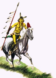 Wojownik Cheyenne autorstwa Ron Embleton