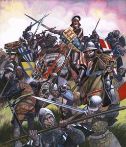 Into Battle: Walczyli o koronę Anglii. Bitwa pod Bosworth autorstwa Ron Embleton