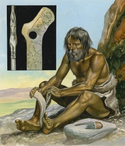 Człowiek z epoki kamienia autorstwa Ron Embleton