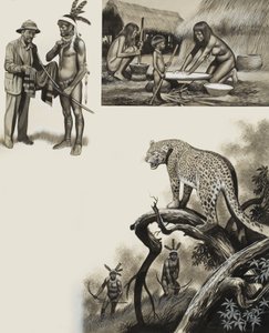 Chavante (gwasz na papierze) autorstwa Ron Embleton