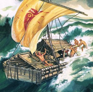 Podróż Kon-Tiki autorstwa Ron Embleton