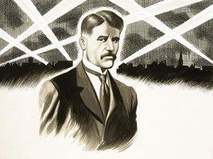 Ich dziennik tygodnia: Naloty Zeppelinów (Arnold Bennett) autorstwa Ron Embleton