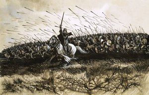 Niezidentyfikowana bitwa (Agincourt) autorstwa Ron Embleton
