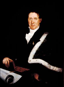 Portret architekta Carlo Barabino (1768-1835) Obraz Rosy Bacigalupo Carrera (XIX w.) Geny XIX w., Galeria Sztuki Współczesnej autorstwa Rosa Bacigalupo Carrea