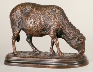 Pasąca się owca (brąz) (awers z 226301) autorstwa Rosa Bonheur