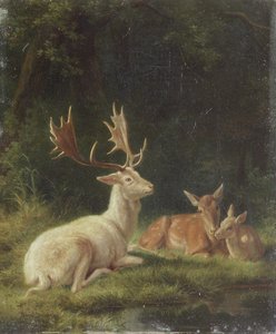 Jeleń w krajobrazie (olej na płótnie) autorstwa Rosa Bonheur