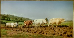 Orka Nivernais, tonący Obraz Marie Rosalie Bonheur dit Rosa Bonheur (1822-1899) 1849 nd. 1,3x2,6m Paryż, Muzeum Orsay autorstwa Rosa Bonheur