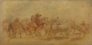 Studium dla The Horse Fair autorstwa Rosa Bonheur