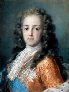 Ludwik XV Francji (1710-1774) jako Dauphin - Peinture de Rosalba Giovanna Carriera (1657-1757) - 1720-1721 - Pastel na papierze - 50,5x38,5 - Państwowe Zbiory Sztuki w Dreźnie