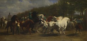 Targi Końskie, 1855 autorstwa Rosa Bonheur
