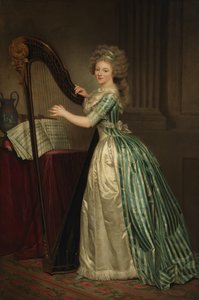 Autoportret z harfą, 1791. autorstwa Rose Adelaide Ducreux