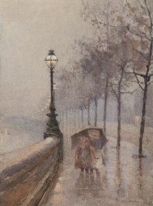 Dzieci na nabrzeżu (akwarela) autorstwa Rose Maynard Barton