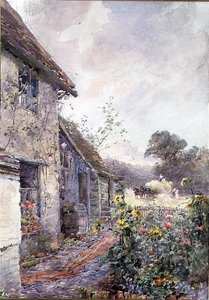 Podejścia Haycart (akwarela) autorstwa Rose Maynard Barton