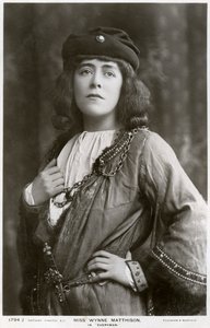 Edith Wynne Matthison, brytyjska aktorka, ok. 1907. autorstwa Rotary Photo