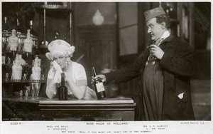 Eva Kelly i GP Huntley, brytyjscy aktorzy, ok. 1907. autorstwa Rotary Photo
