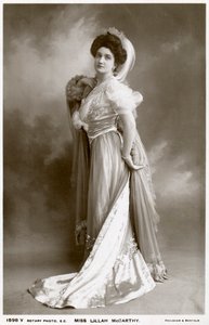 Lillah McCarthy, brytyjska aktorka i kierownik teatralny, ok. 1900.