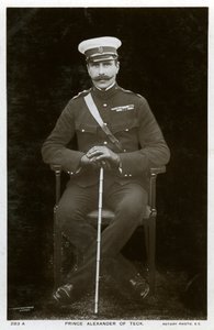 Książę Aleksander Teck, ok. 1900. autorstwa Rotary Photo