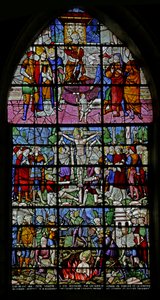 Okno przedstawiające sceny z życia św. Denisa, 1530-40