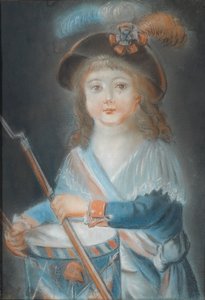 Portret chłopca jako bęben rewolucji francuskiej autorstwa Rougemont