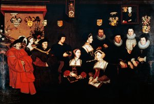 Sir Thomas More, jego ojciec, domostwo i potomkowie, ok. 1593 r. autorstwa Rowland Lockey