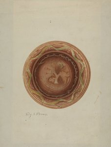 Talerz autorstwa Roy S. Brown