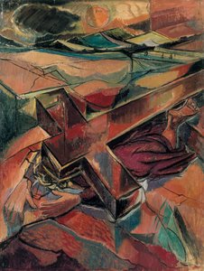 Chrystus upada pod ciężarem krzyża, ok. 1940 r. autorstwa Roy de Maistre