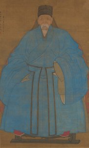 Portret pradziadka artysty Yizhai w wieku osiemdziesięciu pięciu lat... 1561 lub 1621. autorstwa Ruan Zude