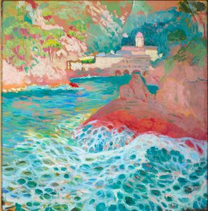 San Fruttuoso z morza, ok. 1909 autorstwa Rubaldo Merello