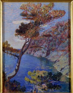 Widok na Portofino, Włochy Obraz Rubaldo Merello (1872-1922) Dim 60x46 cm Genes, Galleria d