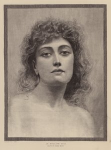 Angielska dziewczyna (grawerunek) autorstwa Rudolf Blind