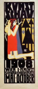 R.Kalvach, plakat z Vienna Art Show 1908