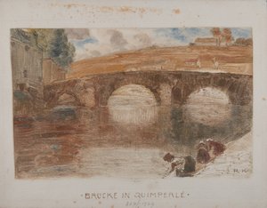 Brücke w Quimperlé I autorstwa Rudolf Konopa