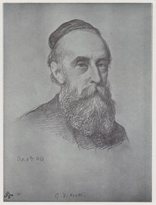 George Frederick Watts (lito) autorstwa Rudolf Lehmann
