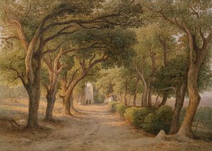 Castel Gandolfo (akwarela na papierze) autorstwa Rudolf Müller